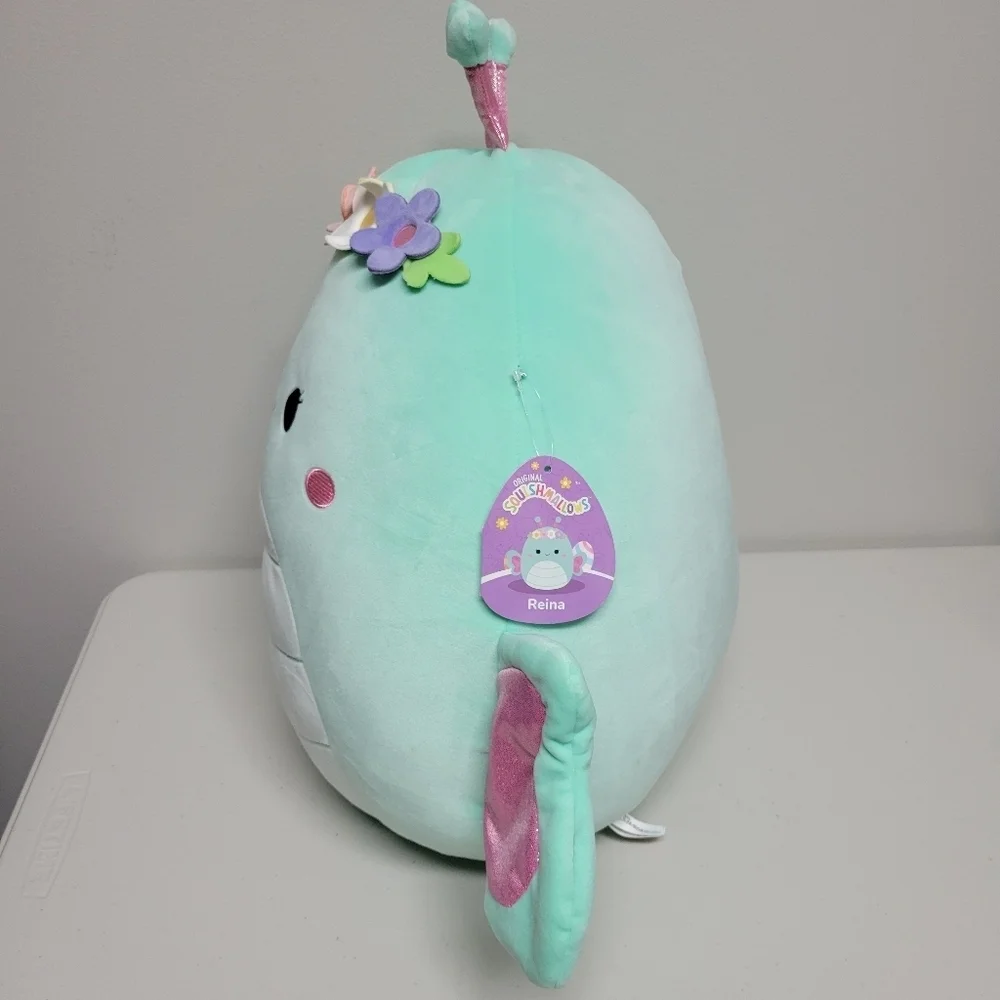 NWT Squishmallow Reina The Butterfly With Flower Crown.
